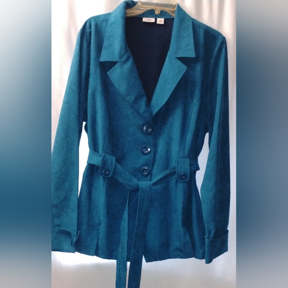 Cato Teal Belted Blazer